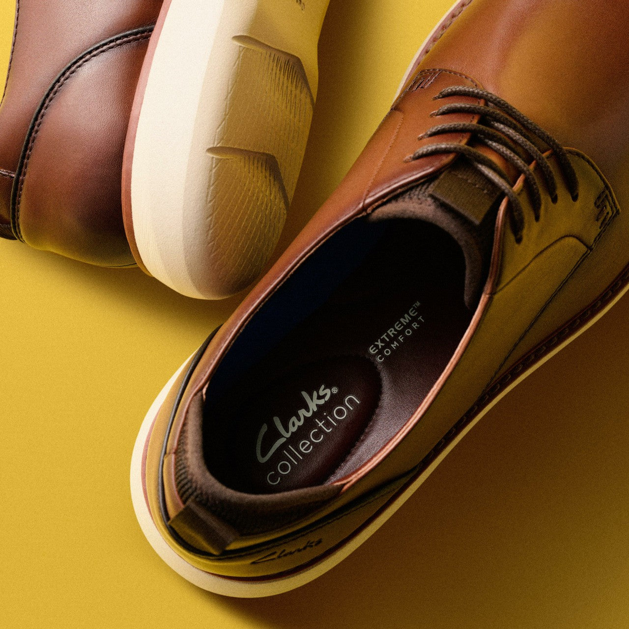Brantin Plain Dark Tan Leather | Clarks online