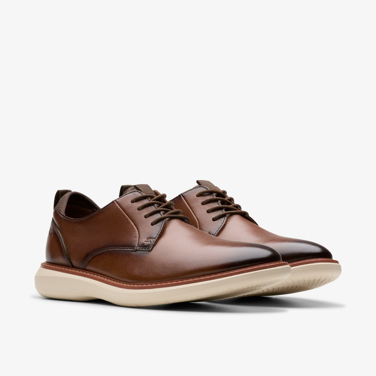 Brantin Plain Dark Tan Leather | Clarks online