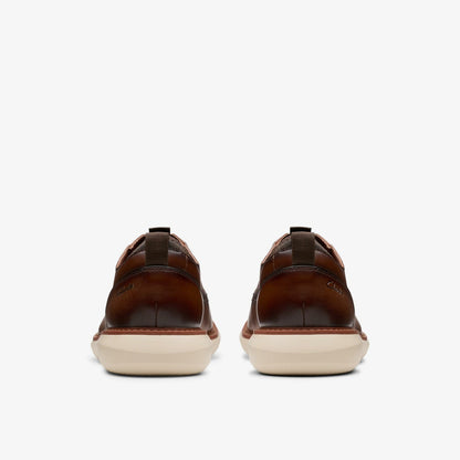 Brantin Plain Dark Tan Leather | Clarks online