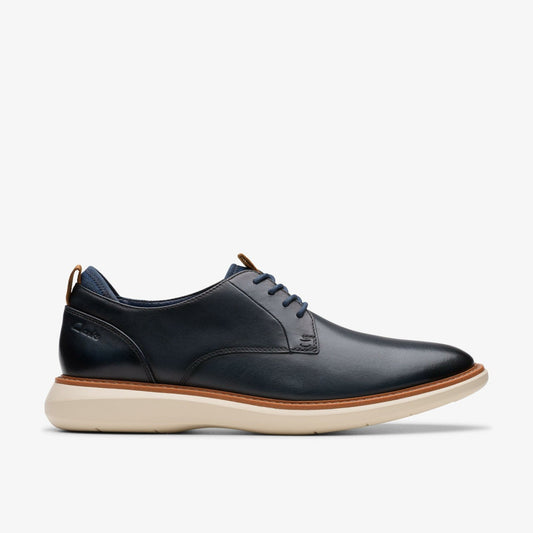 Brantin Plain Navy Leather | Clarks discount