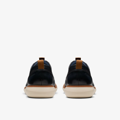 Brantin Plain Navy Leather | Clarks discount