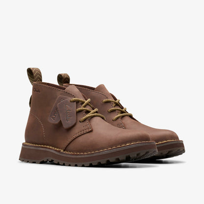 Solsbury Desert Boot Dark Brown Leather | Clarks outlet