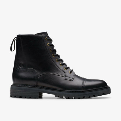 Clarkridge Hi Black Leather | Clarks for sale