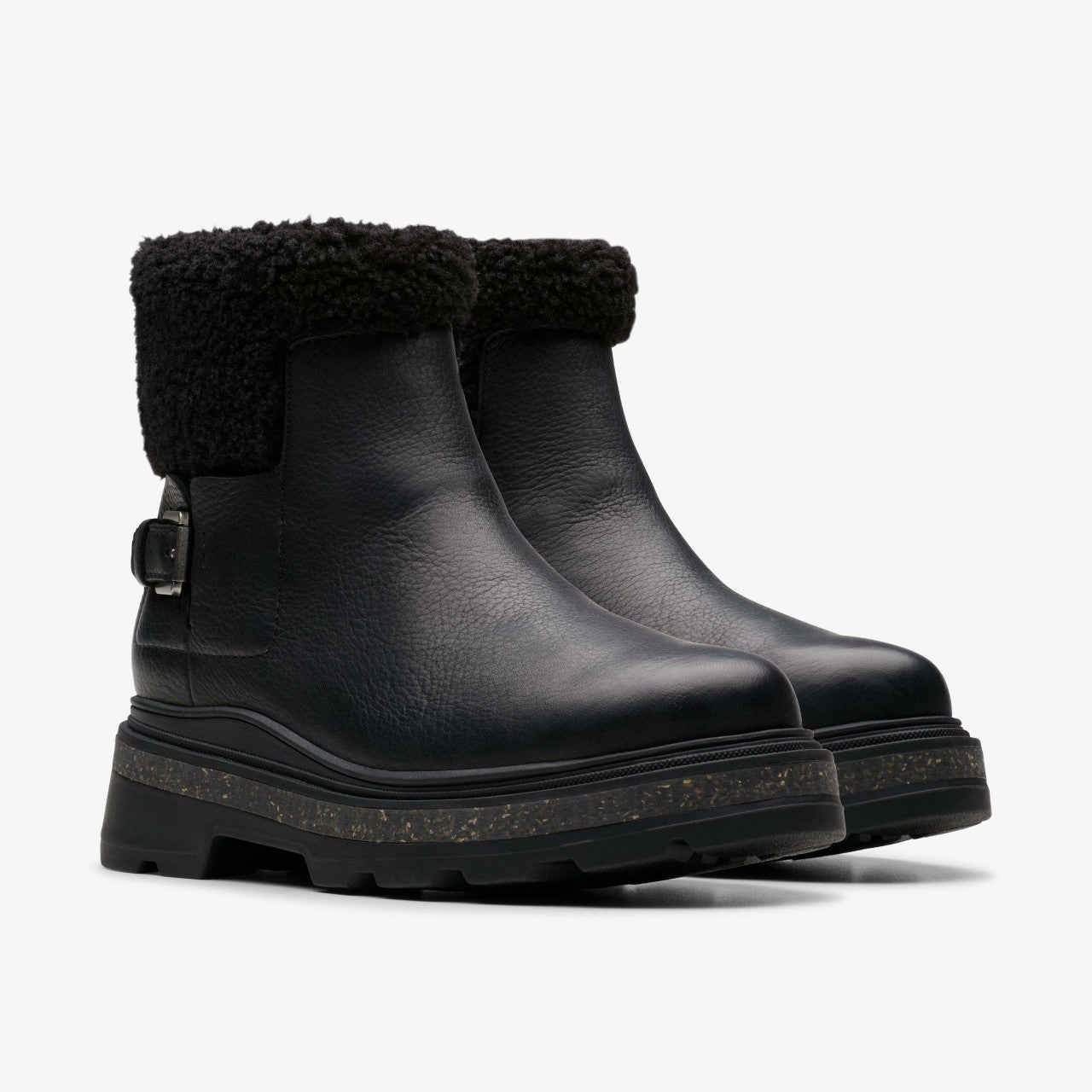 Hencroft Madi Waterproof Black Warmlined Leather | Clarks online