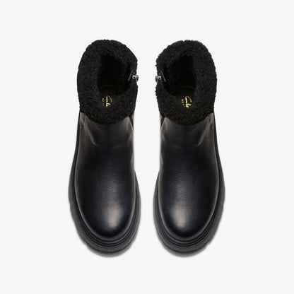 Hencroft Madi Waterproof Black Warmlined Leather | Clarks online