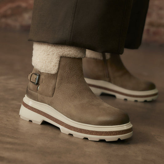 Hencroft Madi Waterproof Dark Sand Warmlined | Clarks on Sale