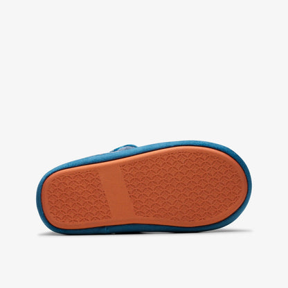 Fluffy Snug Kid Blue Print | Clarks outlet