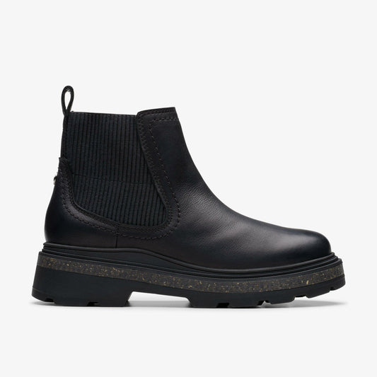 Hencroft Step Waterproof Black Leather | Clarks on Sale