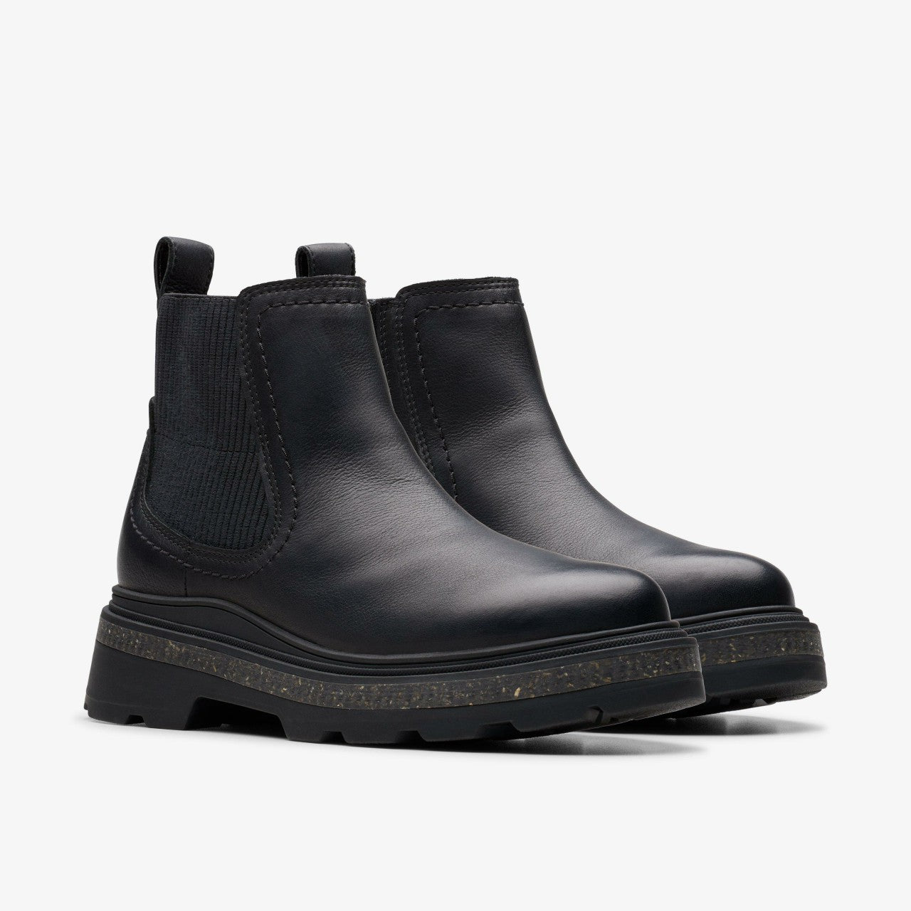 Hencroft Step Waterproof Black Leather | Clarks on Sale