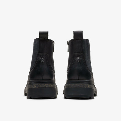 Hencroft Step Waterproof Black Leather | Clarks on Sale