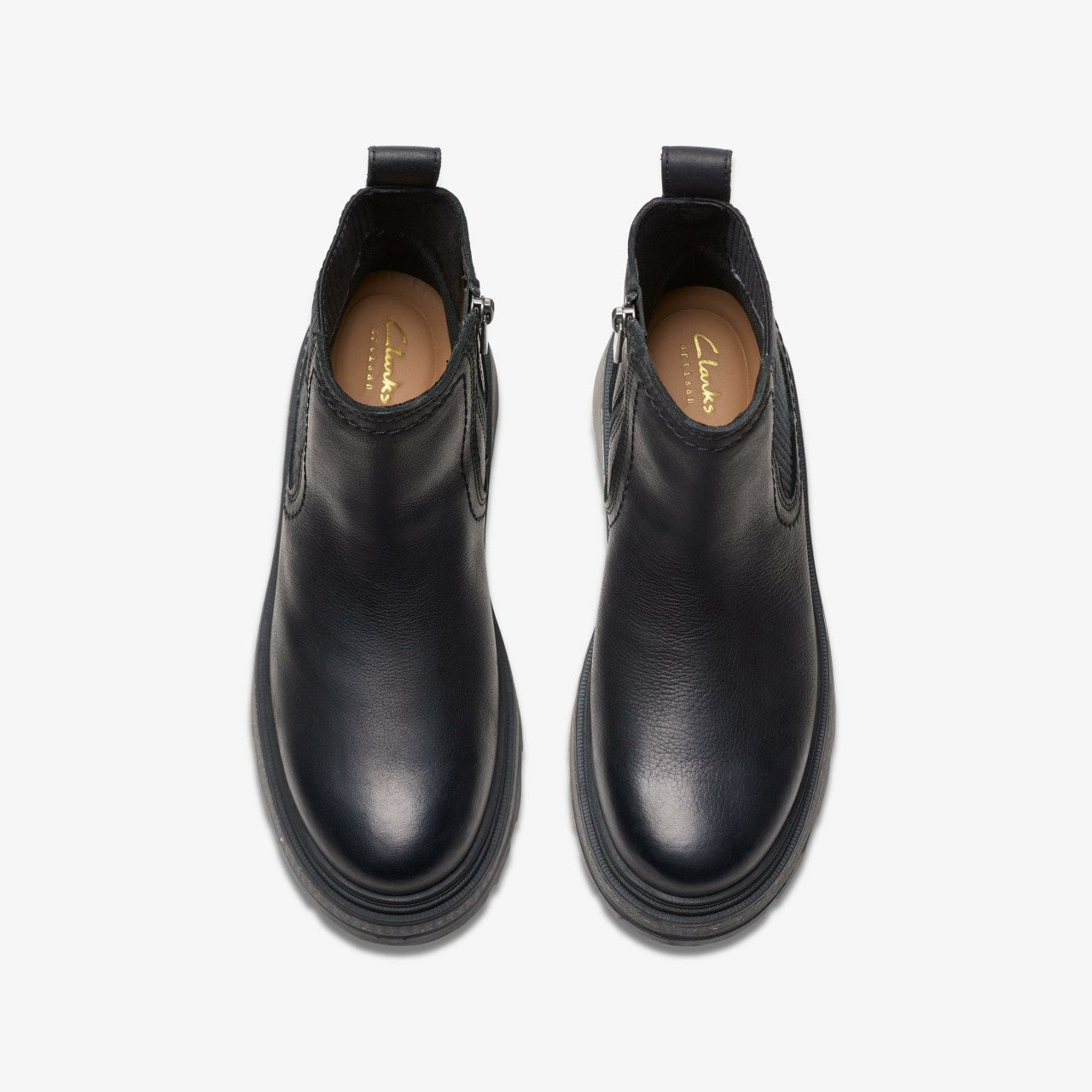 Hencroft Step Waterproof Black Leather | Clarks on Sale