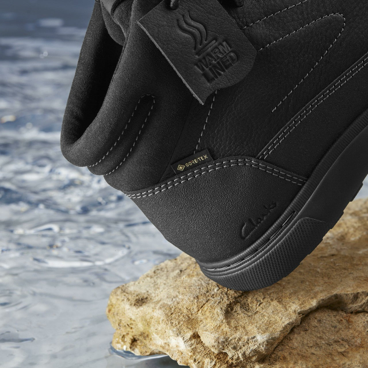 Mapstone Hi GORE-TEX Black Warmlined Leather | Clarks Sale