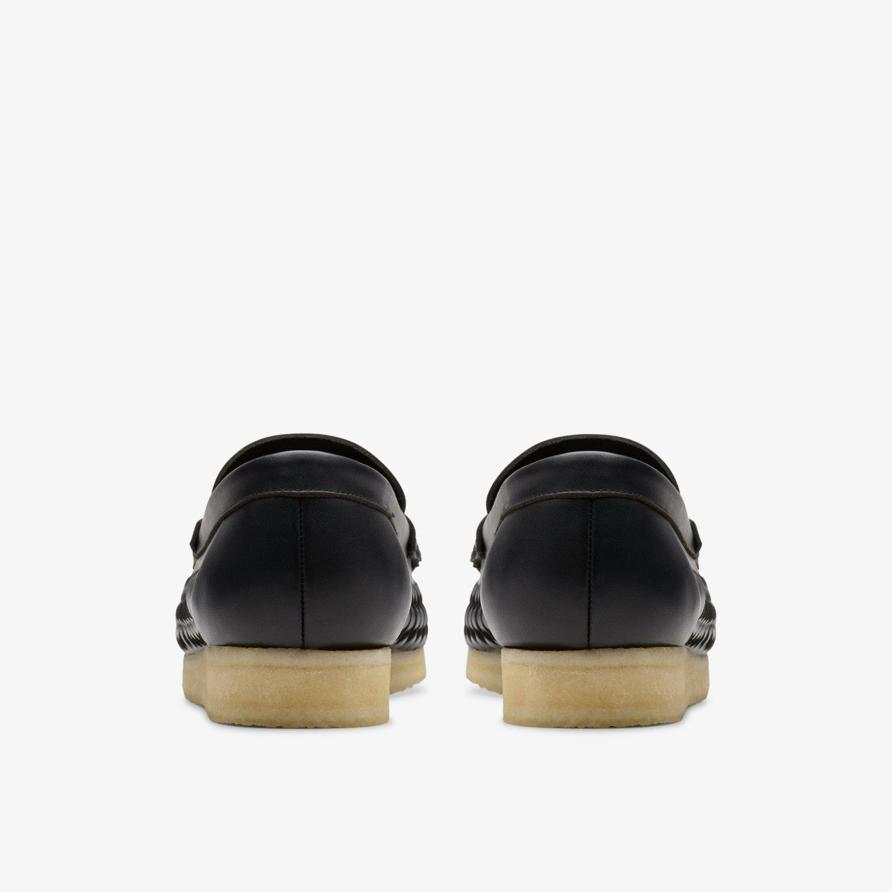 Wallabee Penny Weave Black Leather | Clarks online