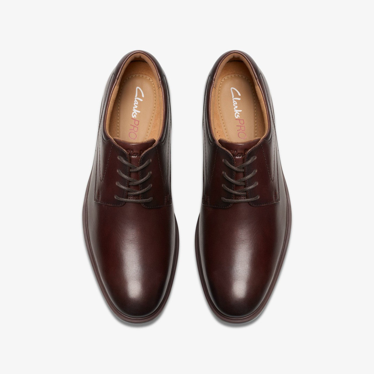 Eldredge Plain Dark Brown Leather | Clarks for sale