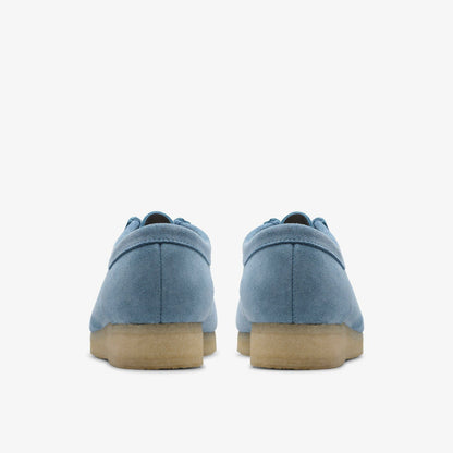 Wallabee Weave Powder Blue Suede | Clarks online
