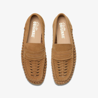 Wallabee Loafer Weave Tan Suede | Clarks outlet