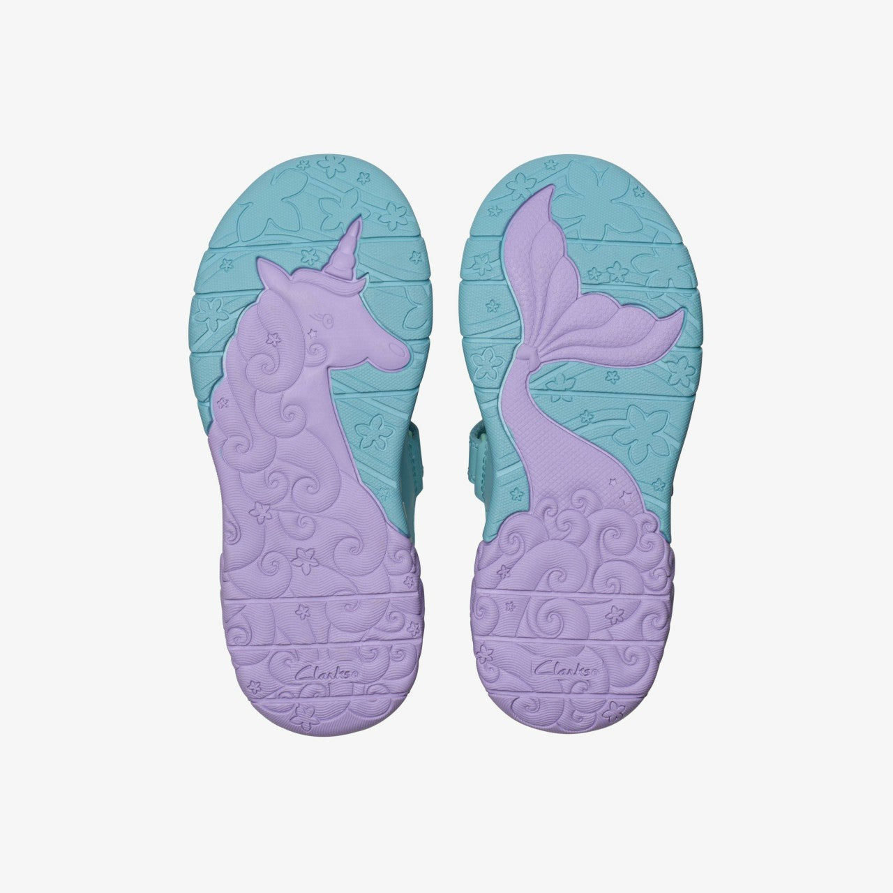 Tidal Shell Kid Light Blue Combination | Clarks for sale