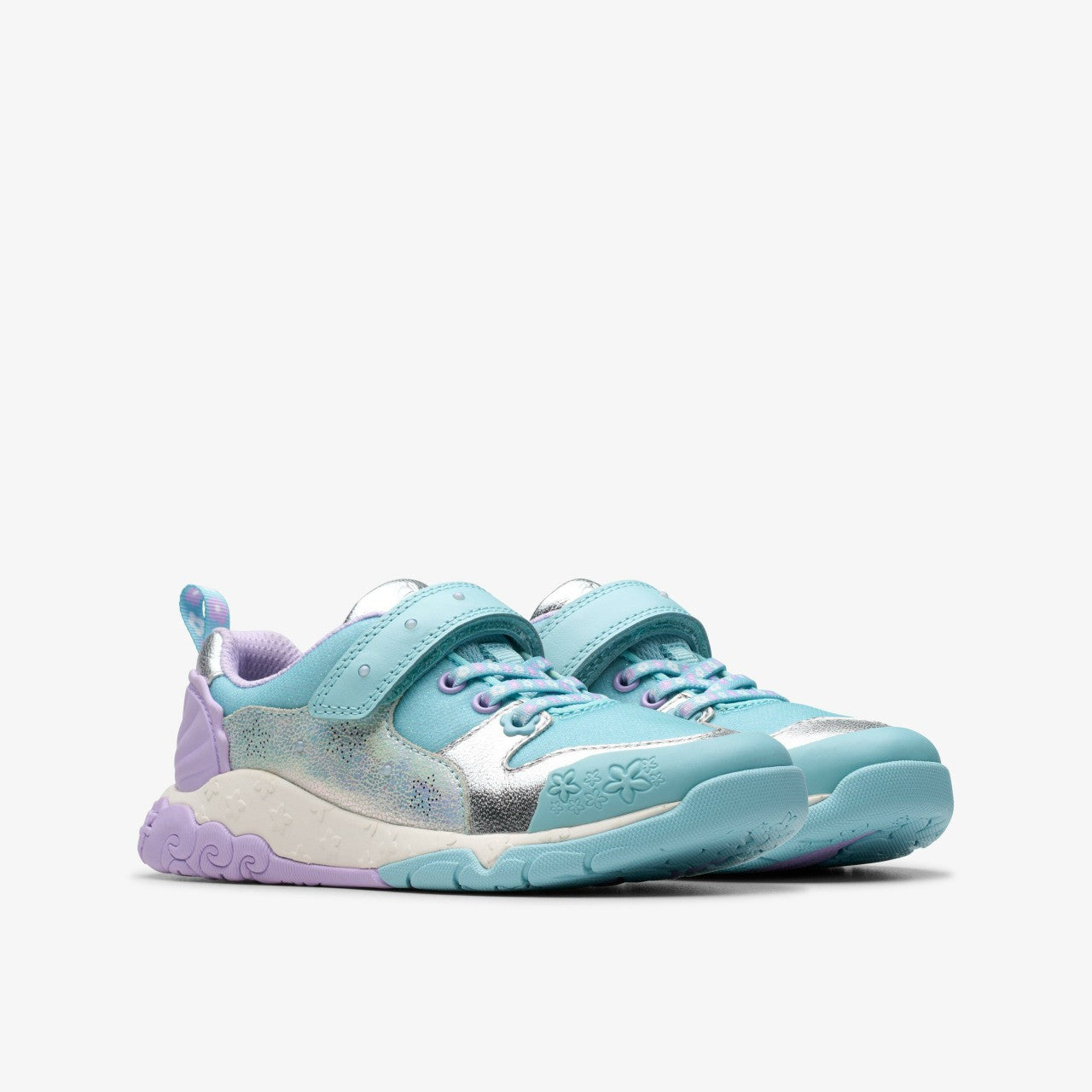 Tidal Shell Kid Light Blue Combination | Clarks for sale