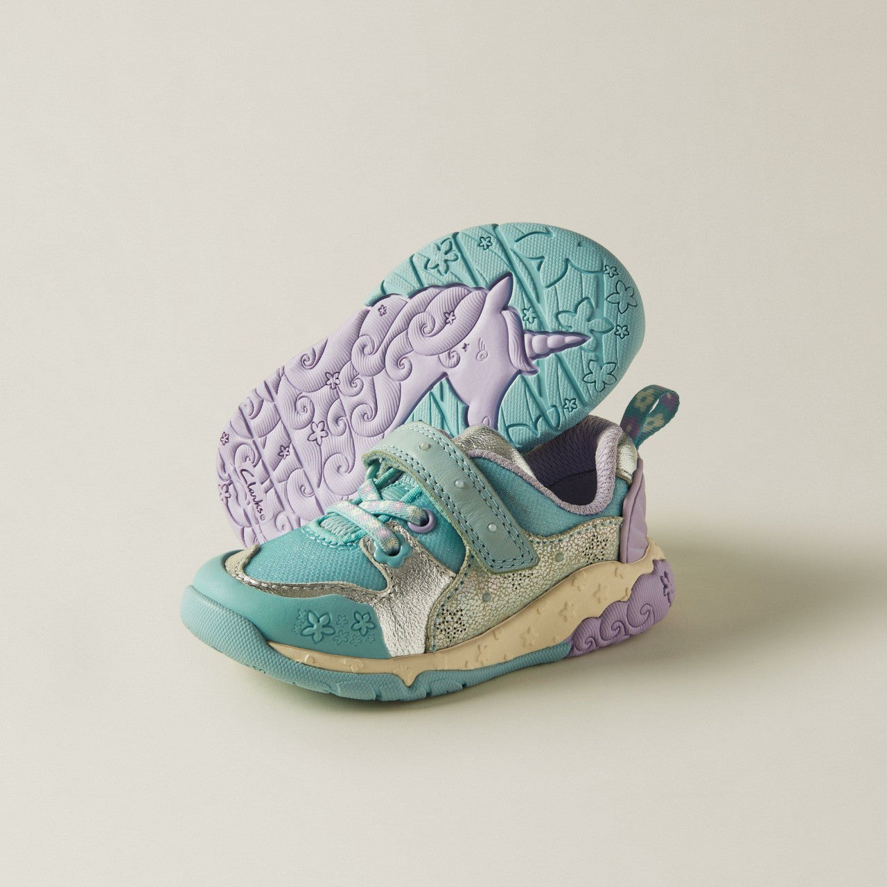Tidal Shell Toddler Light Blue Combination | Clarks Sale