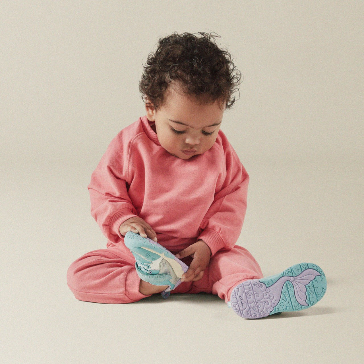 Tidal Shell Toddler Light Blue Combination | Clarks Sale