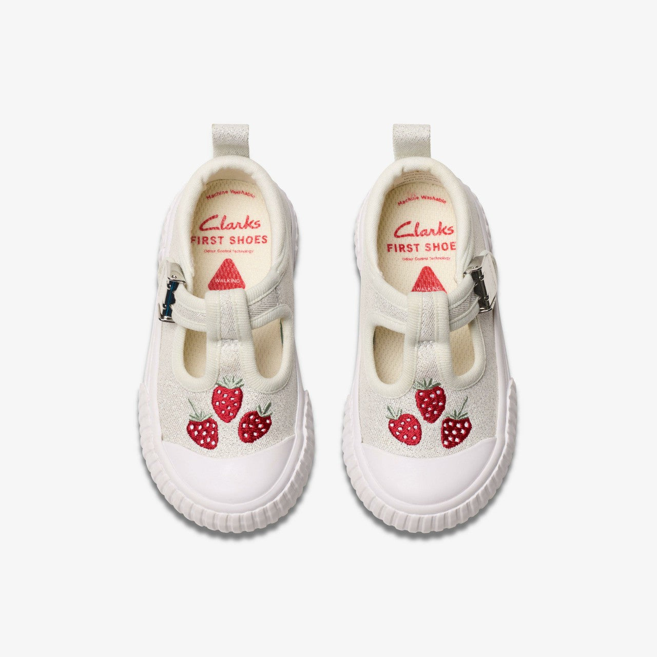 Foxing Berry Toddler Silver Fabric | Clarks discount