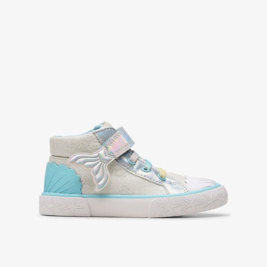 Foxing Wish Hi Toddler Silver Fabric | Clarks online