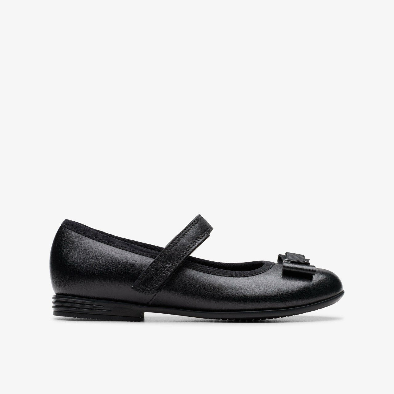 Finja Tap Kid Black Leather | Clarks on Sale