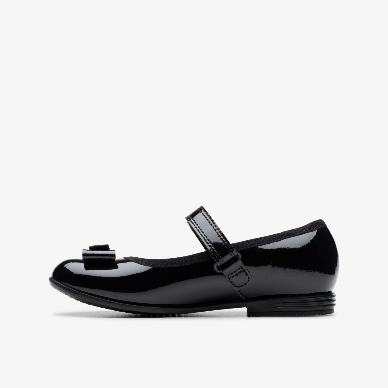 Finja Tap Kid Black Patent | Clarks for sale