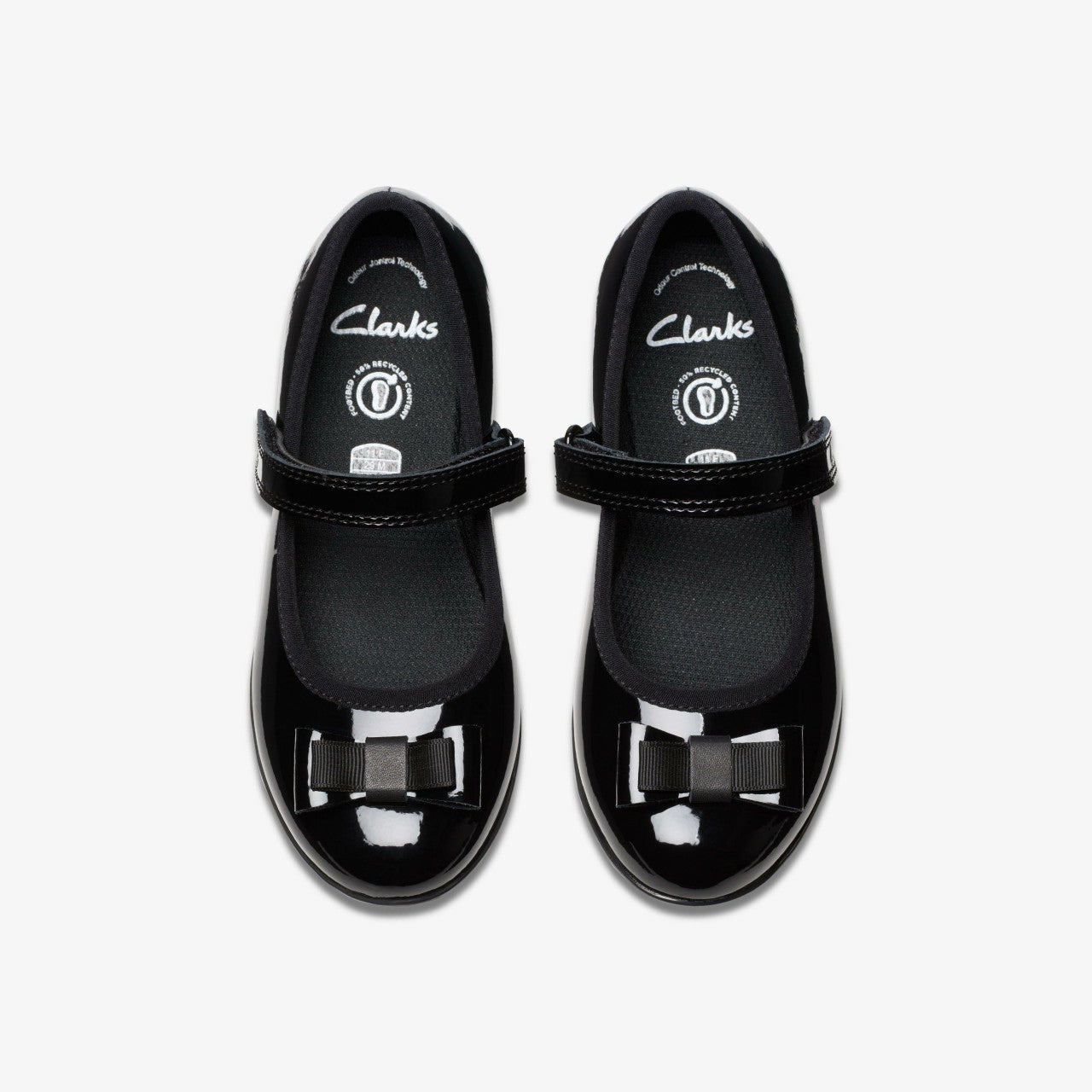 Finja Tap Kid Black Patent | Clarks for sale