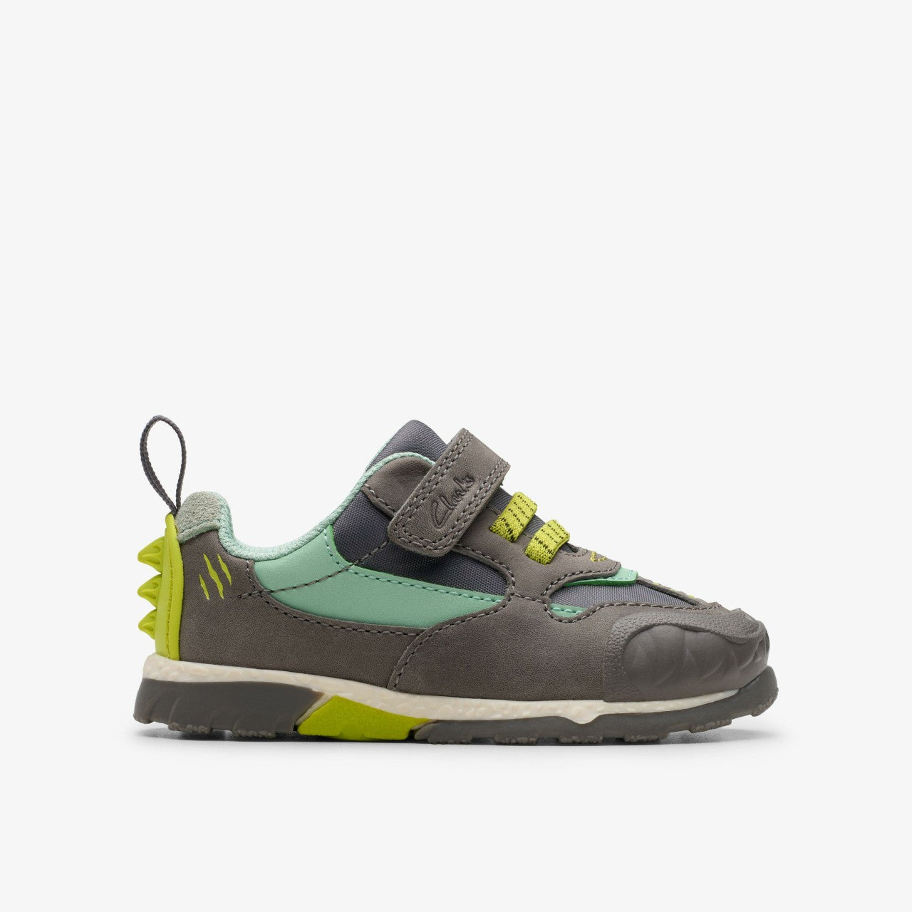 Steggy 2 Park Toddler Grey/Green | Clarks for sale