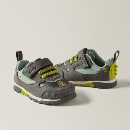 Steggy 2 Park Toddler Grey/Green | Clarks for sale