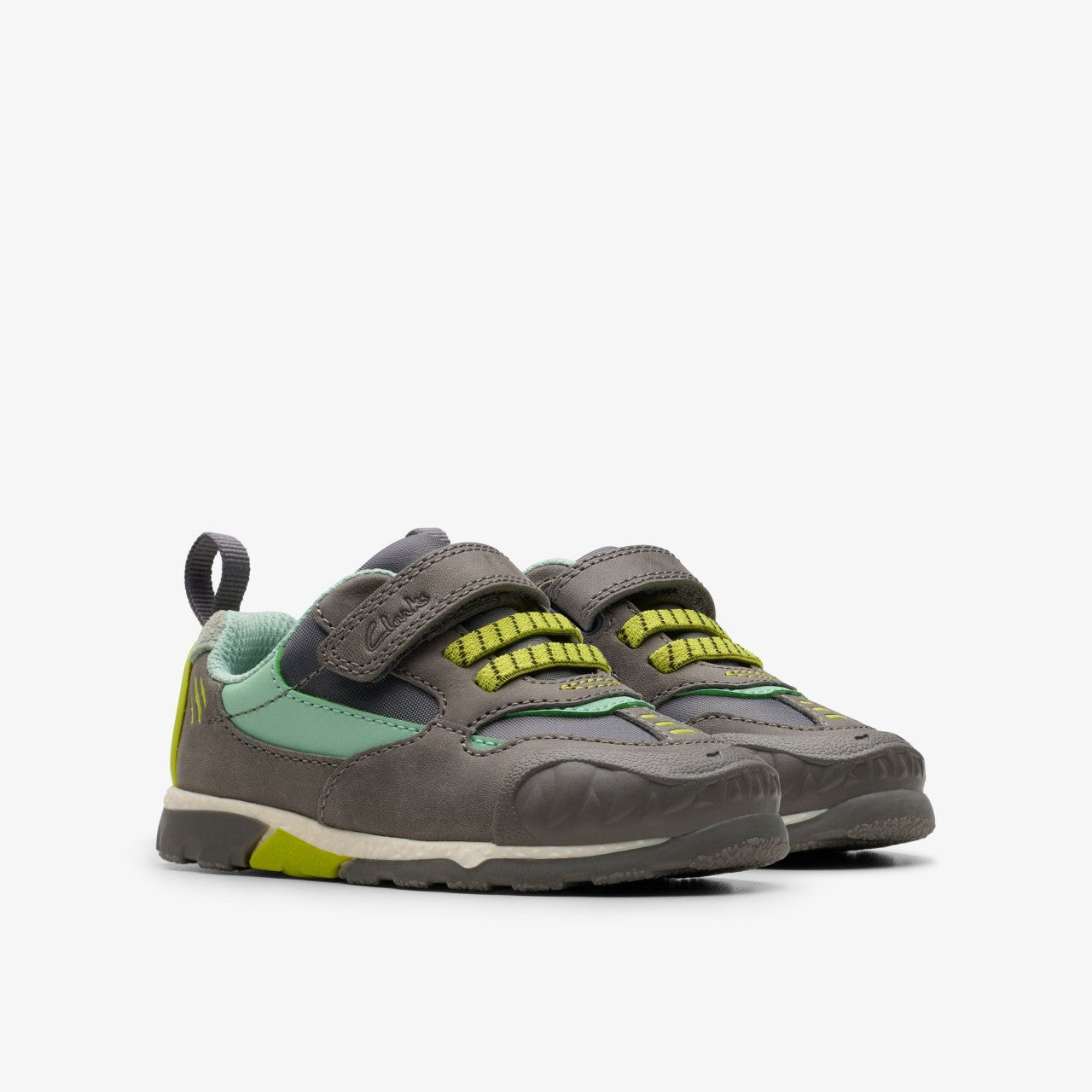 Steggy 2 Park Toddler Grey/Green | Clarks for sale