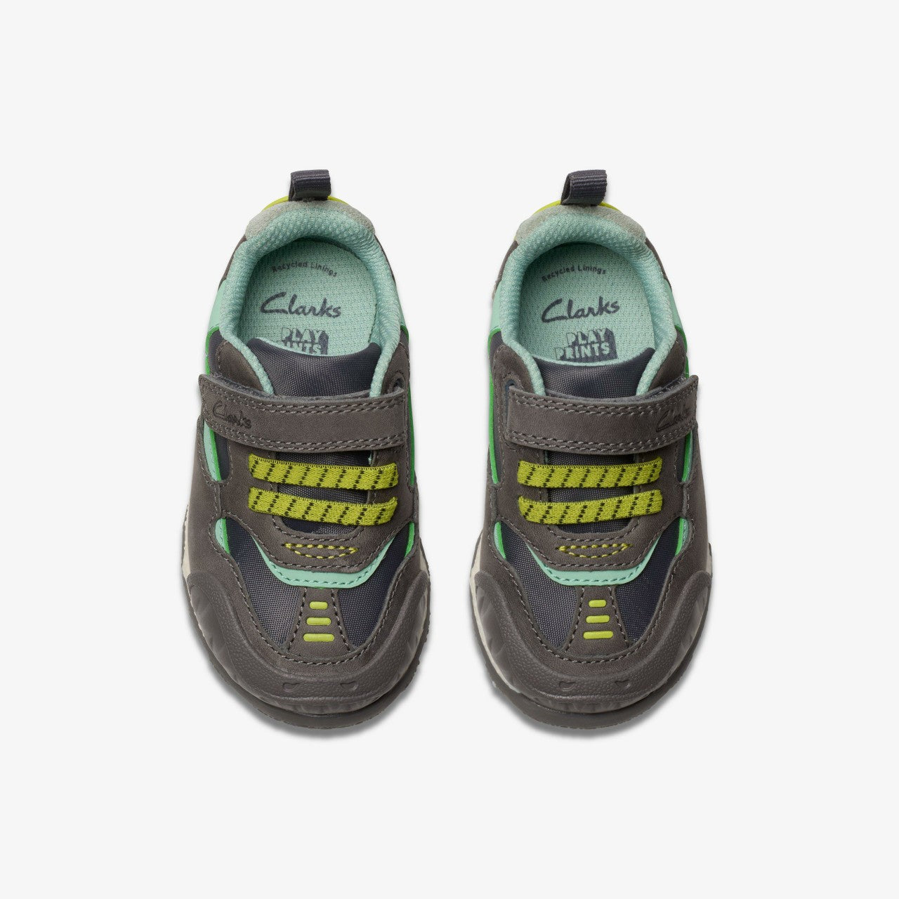 Steggy 2 Park Toddler Grey/Green | Clarks for sale
