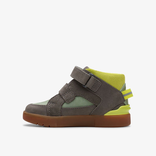 Oslo Play Toddler Grey/Green | Clarks on Sale