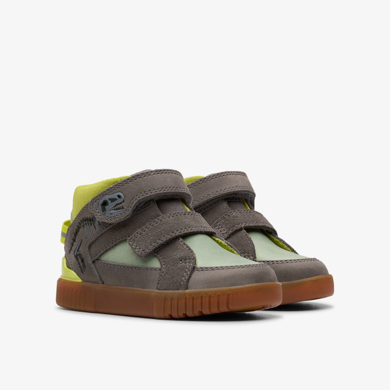Oslo Play Toddler Grey/Green | Clarks on Sale