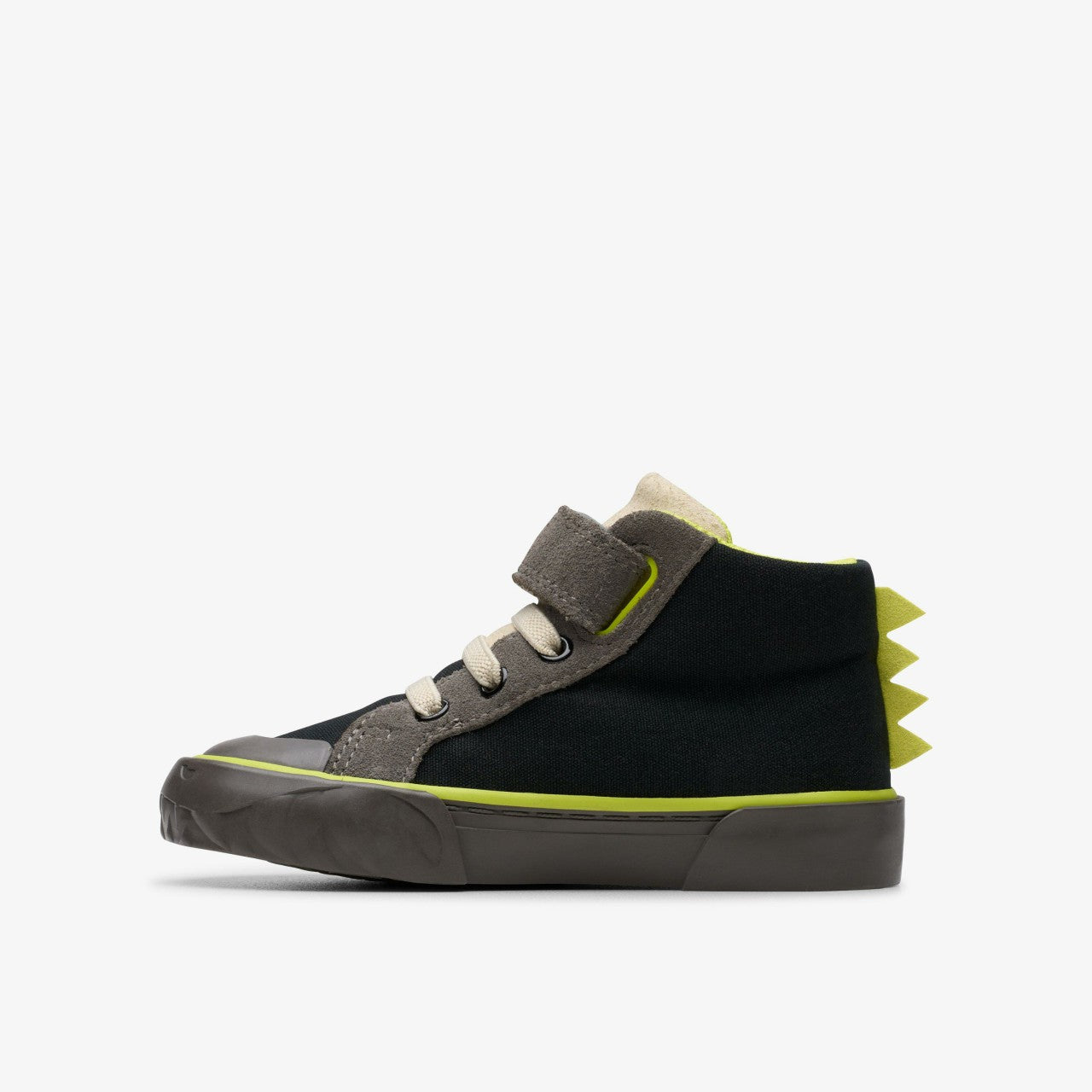 Foxing Rex Hi Toddler Black Canvas | Clarks for sale