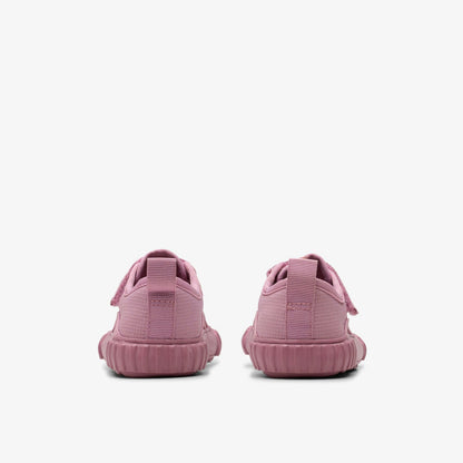 Foxing Stitch Toddler Pink Fabric | Clarks online