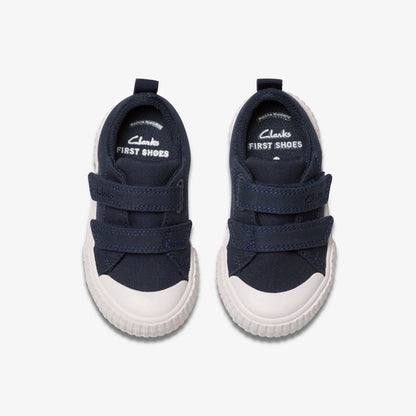 Foxing Vibe Toddler Navy Canvas | Clarks outlet