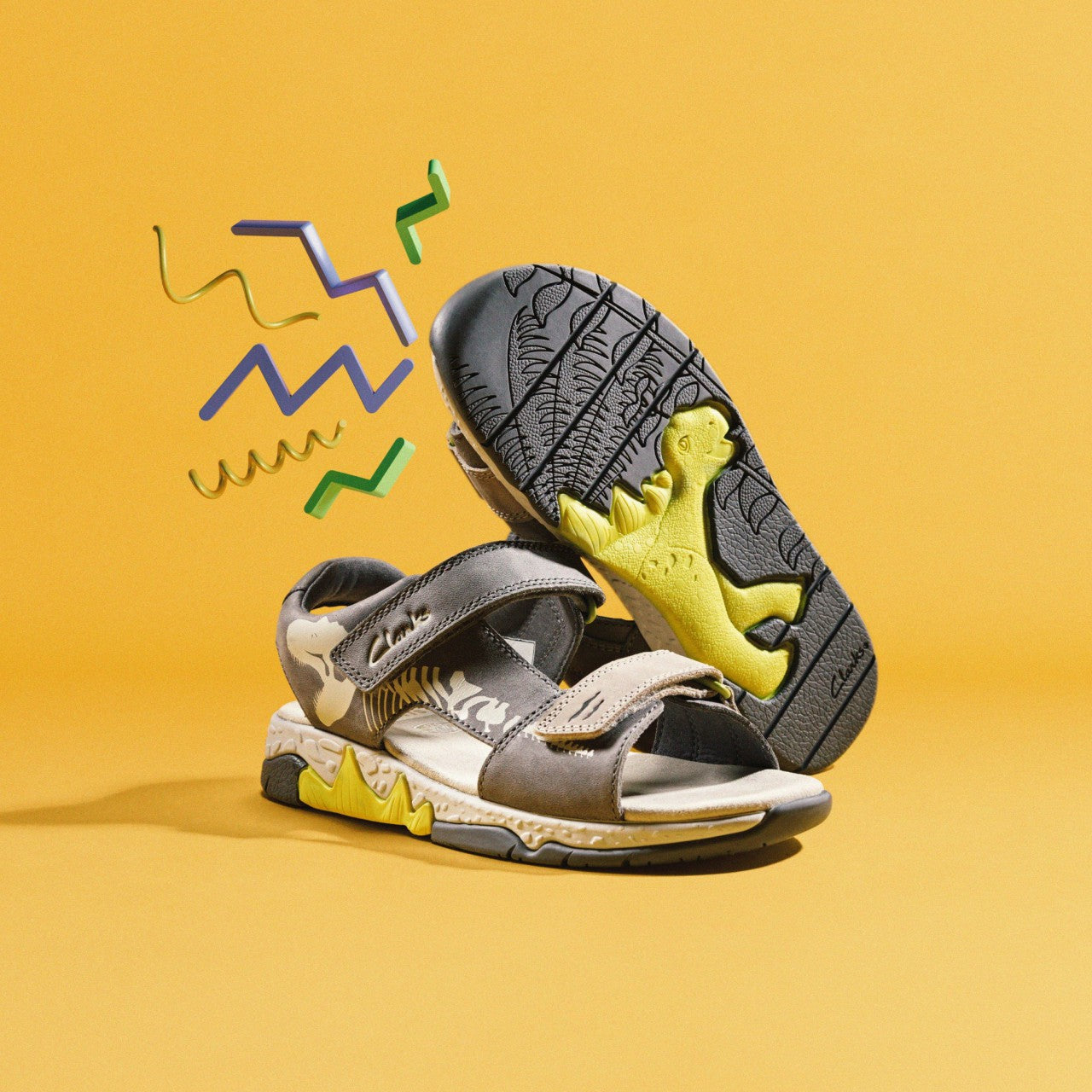 Spiney Tail Kid Grey | Clarks Sale