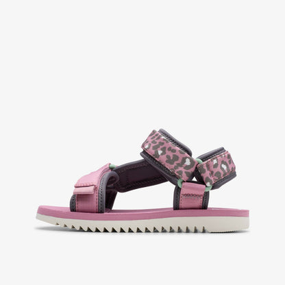 Peak Web Kid Pink/Print | Clarks for sale