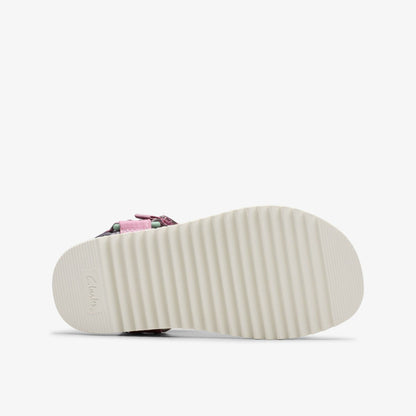 Peak Web Kid Pink/Print | Clarks for sale