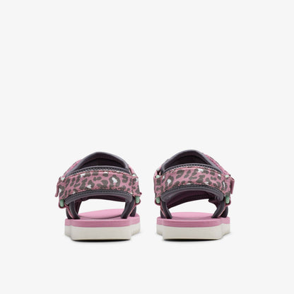 Peak Web Kid Pink/Print | Clarks for sale