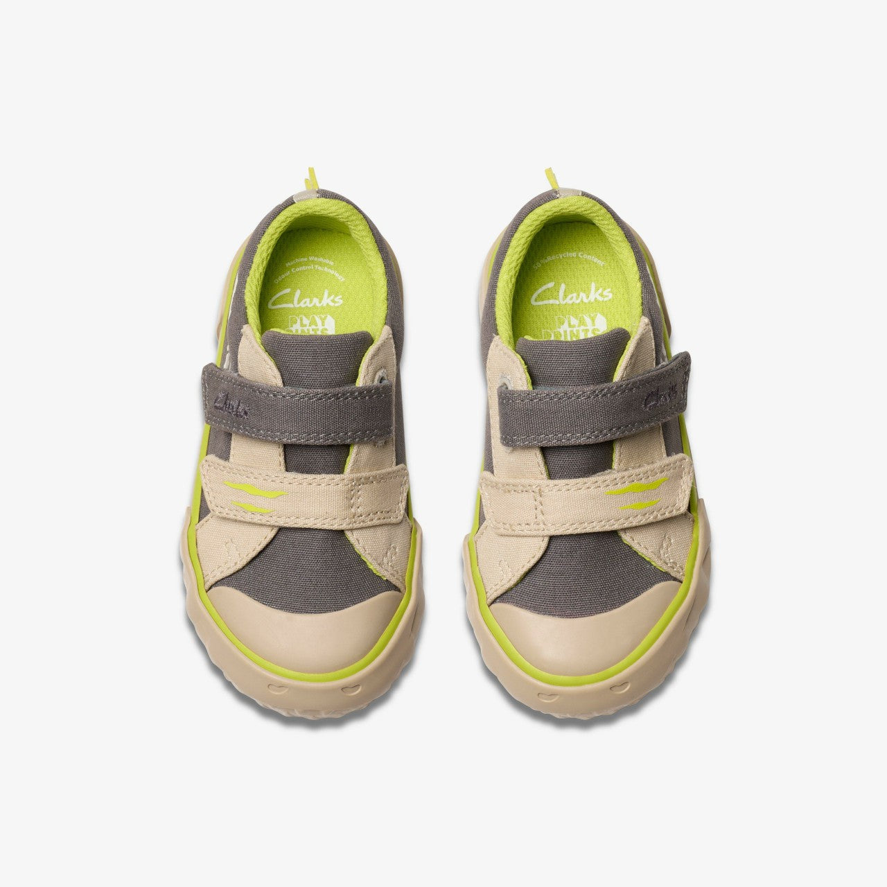 Foxing Stomp Toddler Grey Canvas | Clarks on Sale