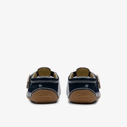 Tiny Skip Toddler Navy Patent | Clarks discount