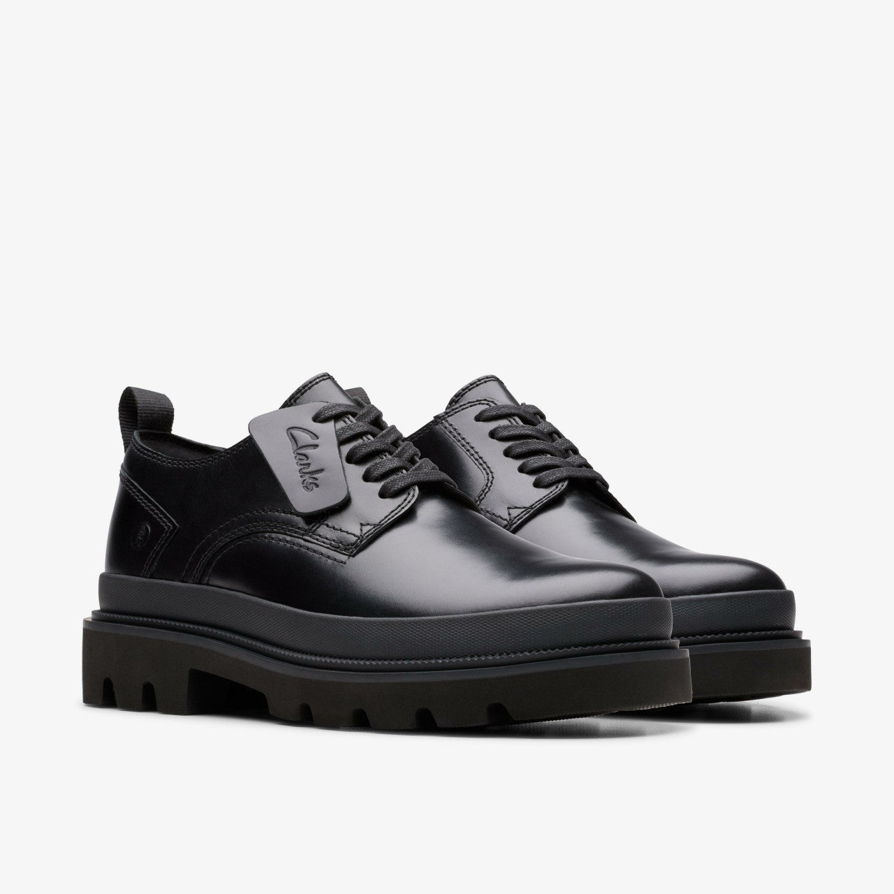 Badell Lace Black Leather | Clarks discount