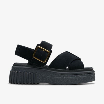 Evamar Wish Black Suede | Clarks outlet