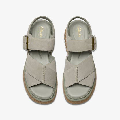 Evamar Wish Light Green Suede | Clarks discount