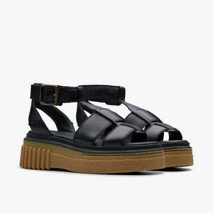 Evamar Sun Black Leather | Clarks online