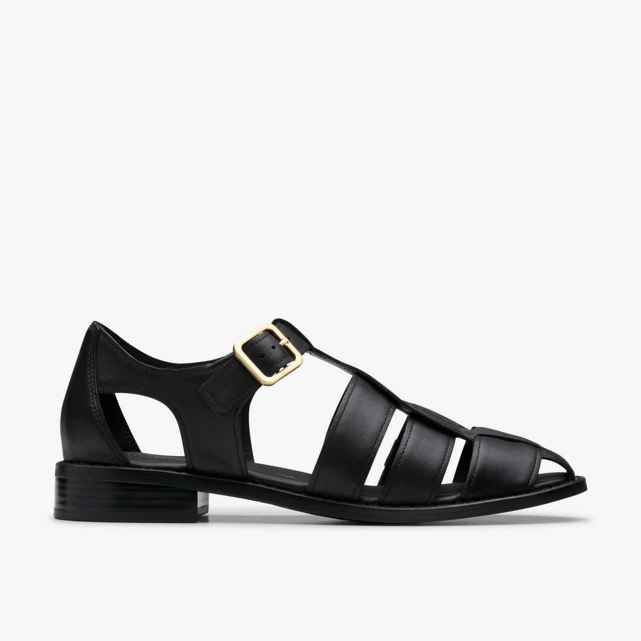 Hana Sun Black Leather | Clarks online