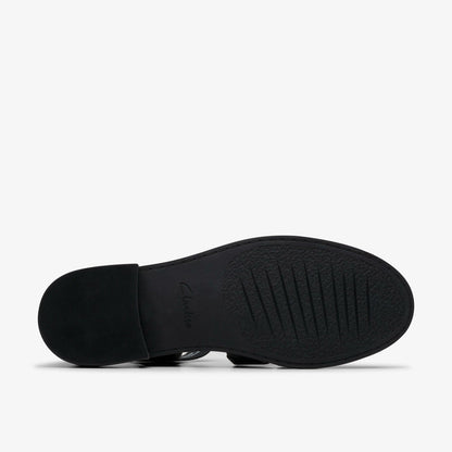 Hana Sun Black Leather | Clarks online